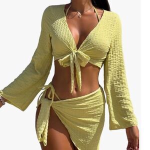New Verdusa 4 pc Bikini Coverup set Sz Small